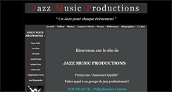Desktop Screenshot of jazzmusicproductions.com